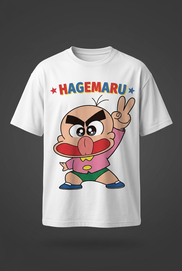 Hagemaru White Graphic Tee