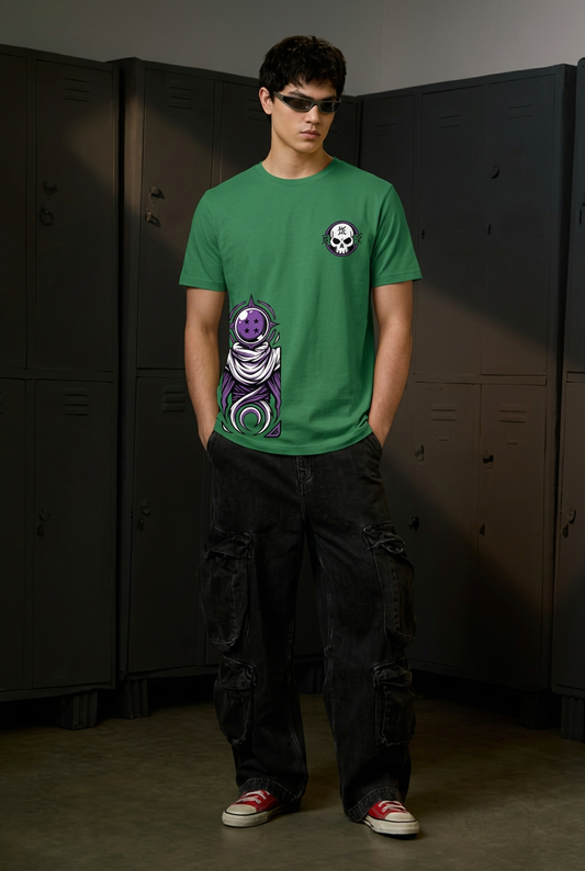 Piccolo green regular-fit tee full-body front