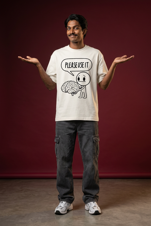 brainless Oversize Drop shoulder t shirt