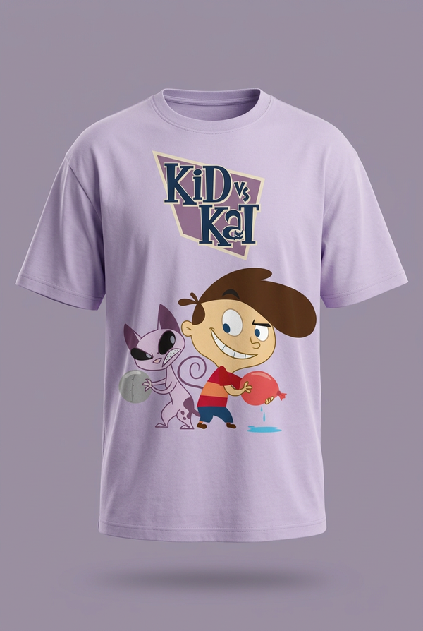 Kid vs Kat Lavender Graphic Tee
