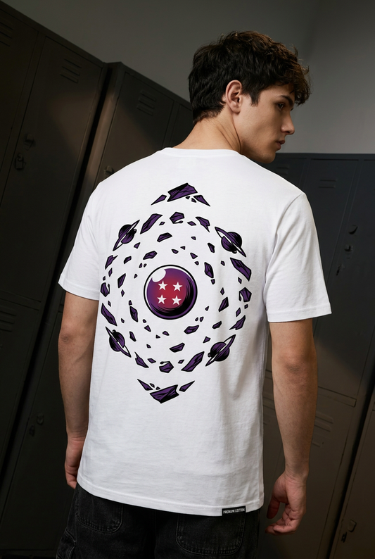 Frieza white regular-fit tee back