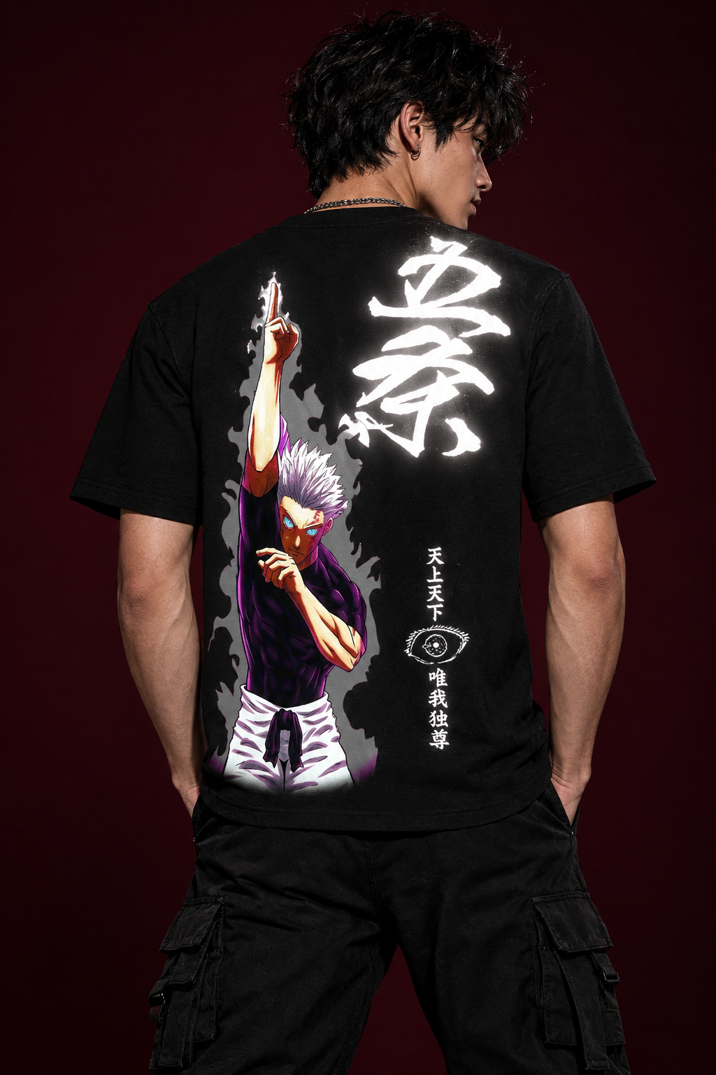 Main Gojo Honored One regular-fit reflective back hero