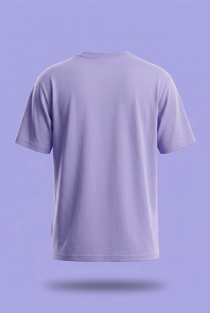 Plain lavender tee back