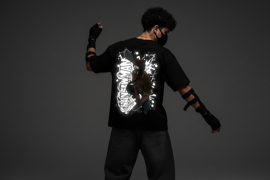 Chainsaw Man Reflective Tees