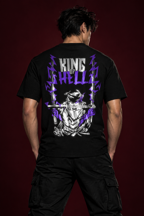 Zoro King of Hell Reflective Regular-Fit T-Shirt