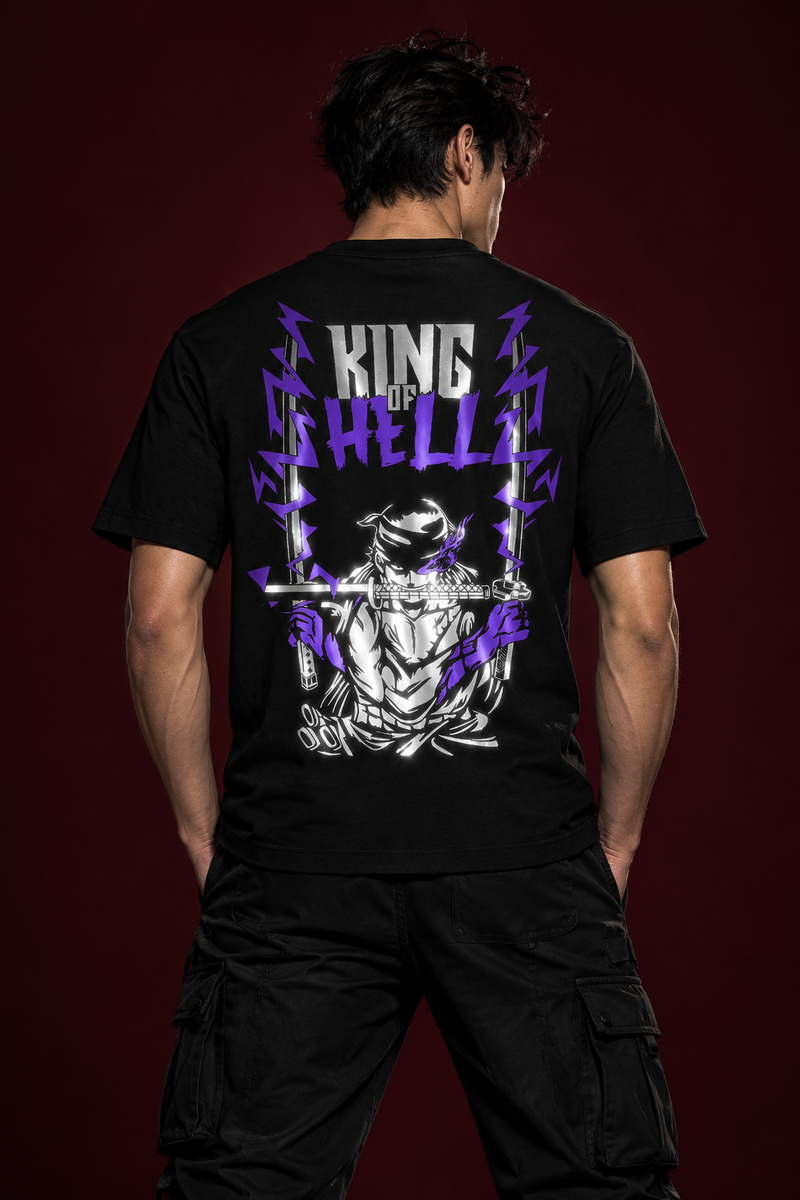 Zoro King of Hell Reflective Regular-Fit T-Shirt