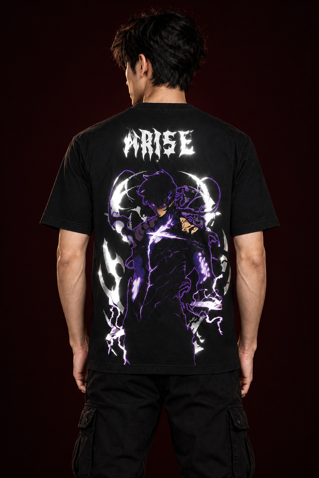 Reflective back print under direct flash