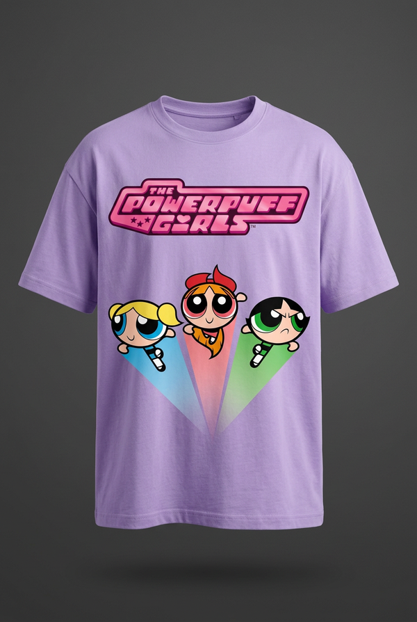 Powerpuff Girls Lavender Graphic Tee