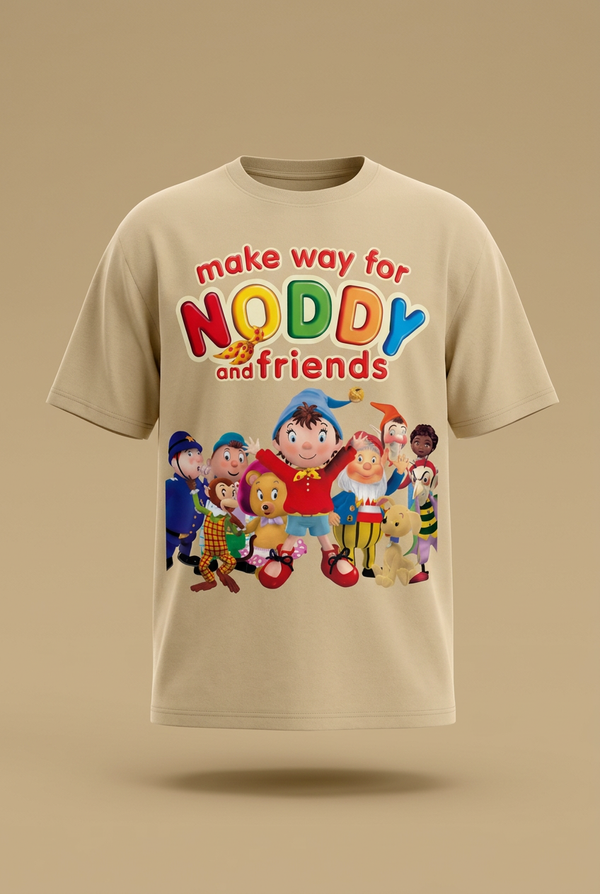 Noddy & Friends Sand Beige Graphic Tee
