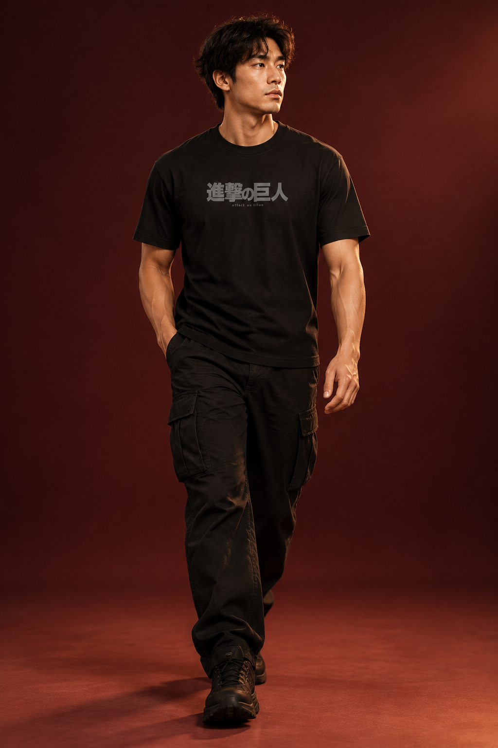 Attack Titan OG regular-fit walking front
