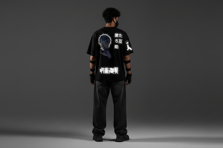 GOJO flagship Reflective oversize drop shoulder t shirt