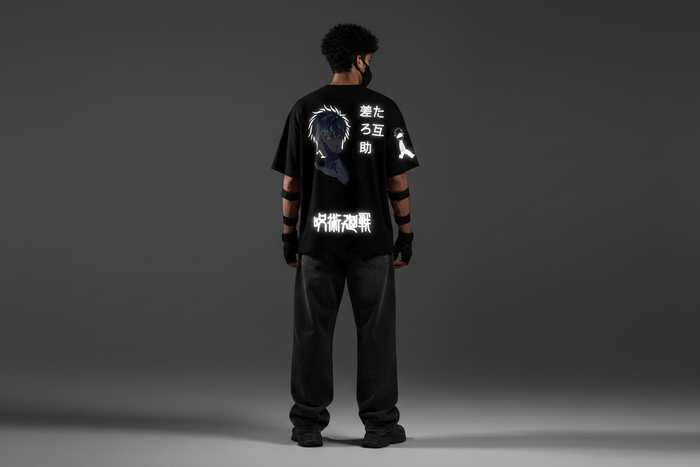 GOJO flagship Reflective oversize drop shoulder t shirt