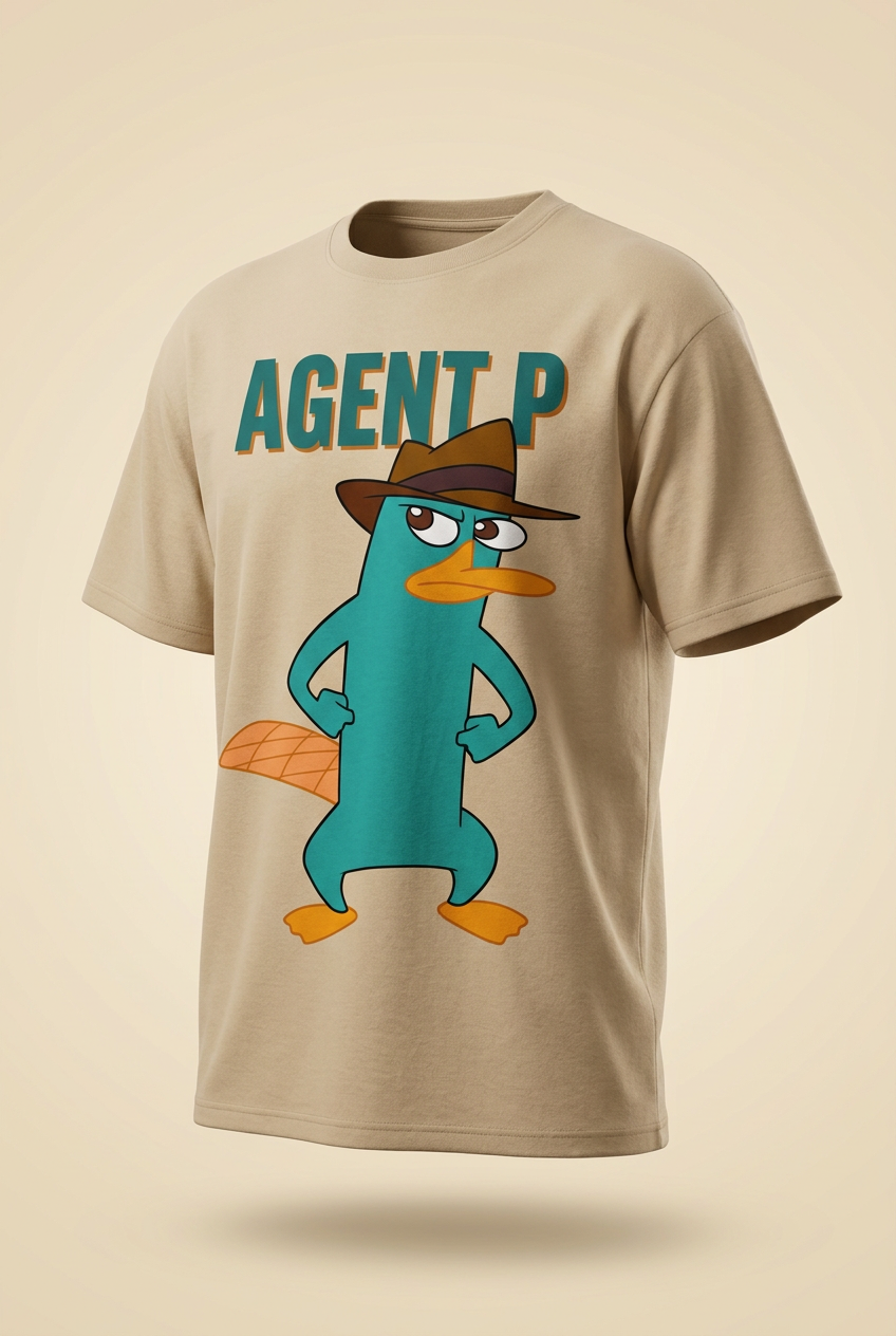 Agent P garment-only 3D angled view