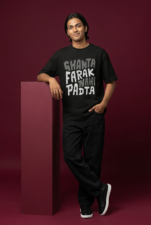 Ghanta farak Oversize Drop shoulder t shirt