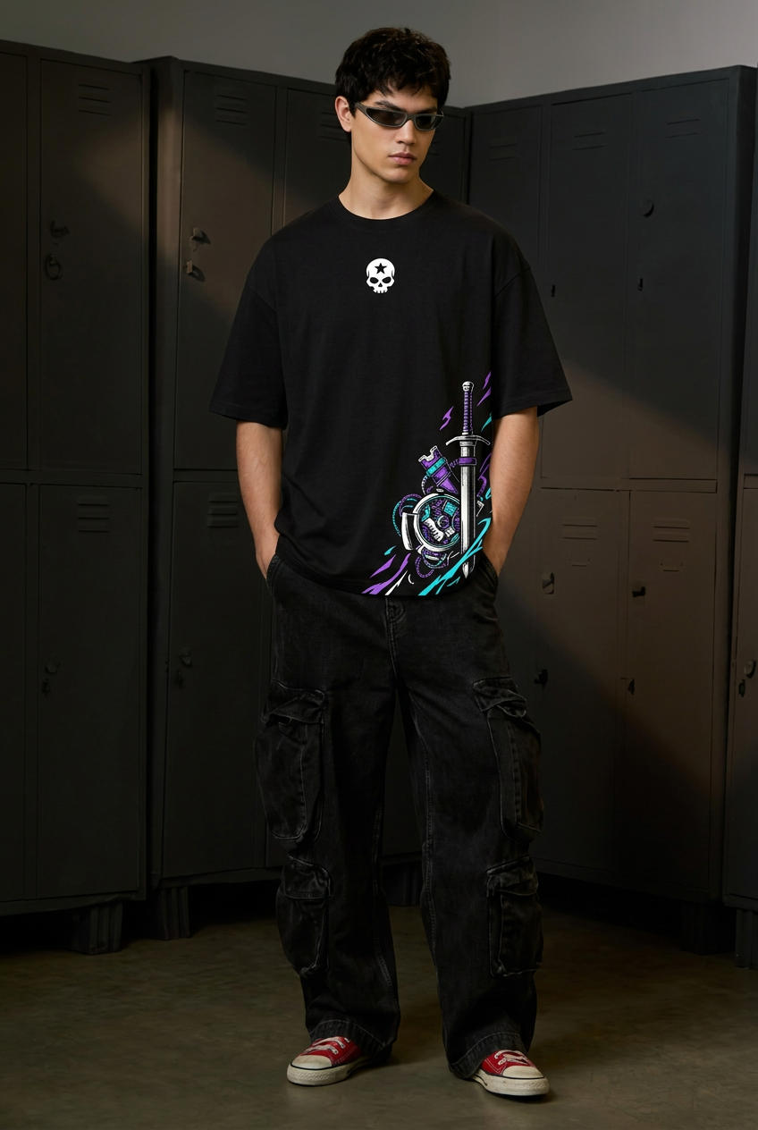 Trunks oversized tee full-body front