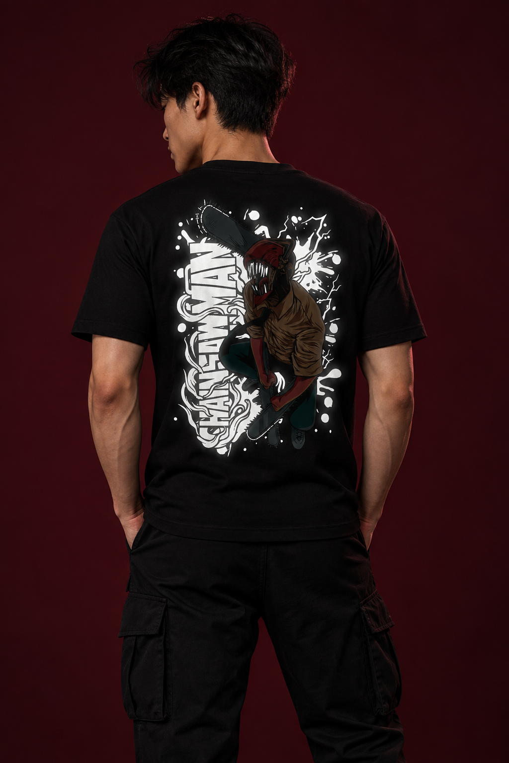 Chainsaw Man regular-fit three-quarter back