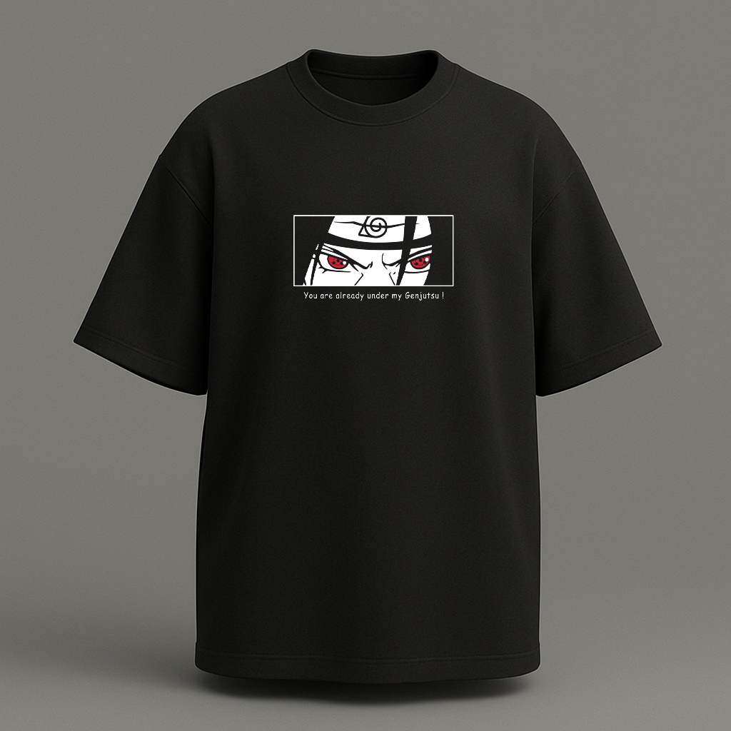 Itachi Reflective oversize drop shoulder t shirt
