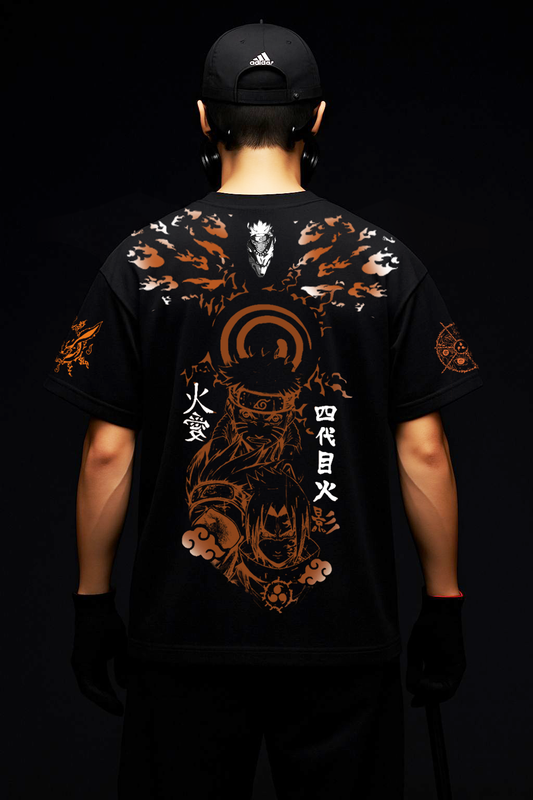 Naruto oversize drop shoulder t shirt