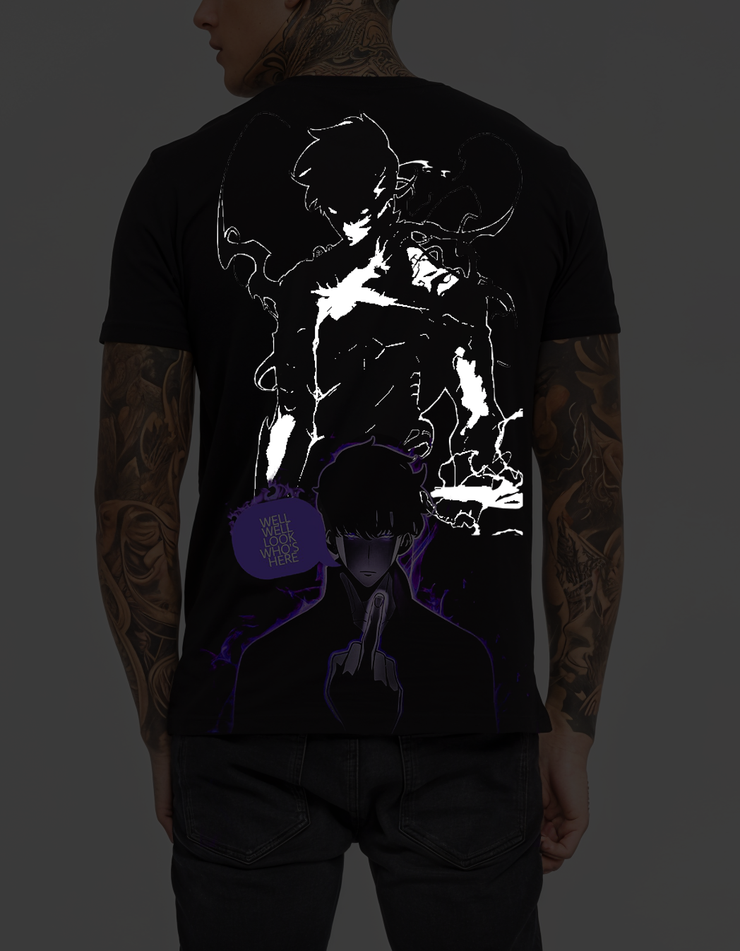 Solo leveling v1 Reflective t shirt