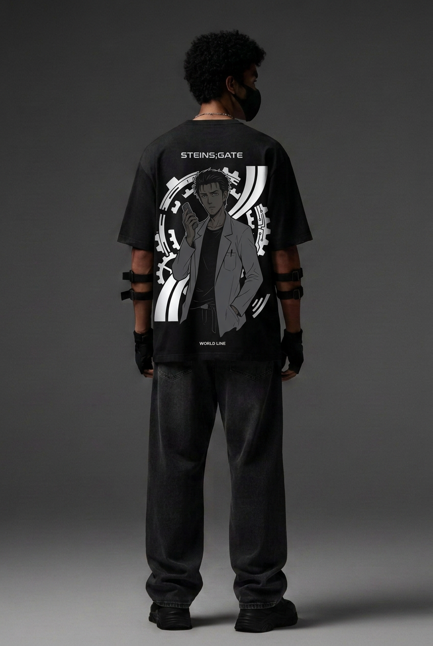 Steins;Gate — World Line Reflective Oversized T-Shirt