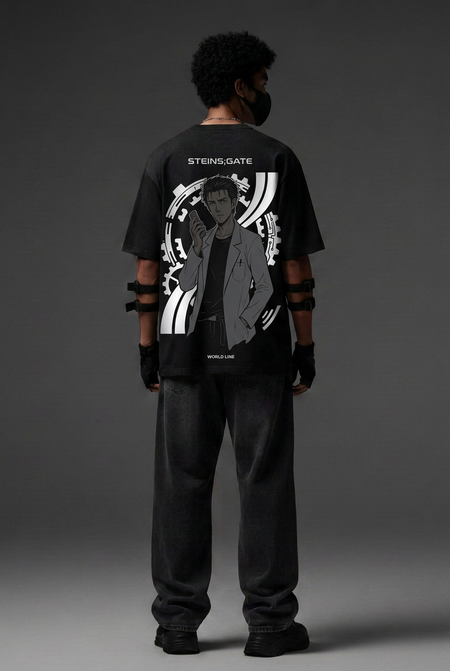 Steins;Gate — World Line Reflective Oversized T-Shirt