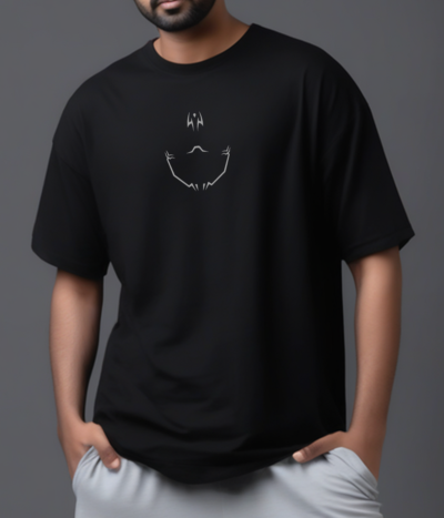 SUKUNA Reflective oversize t shirt