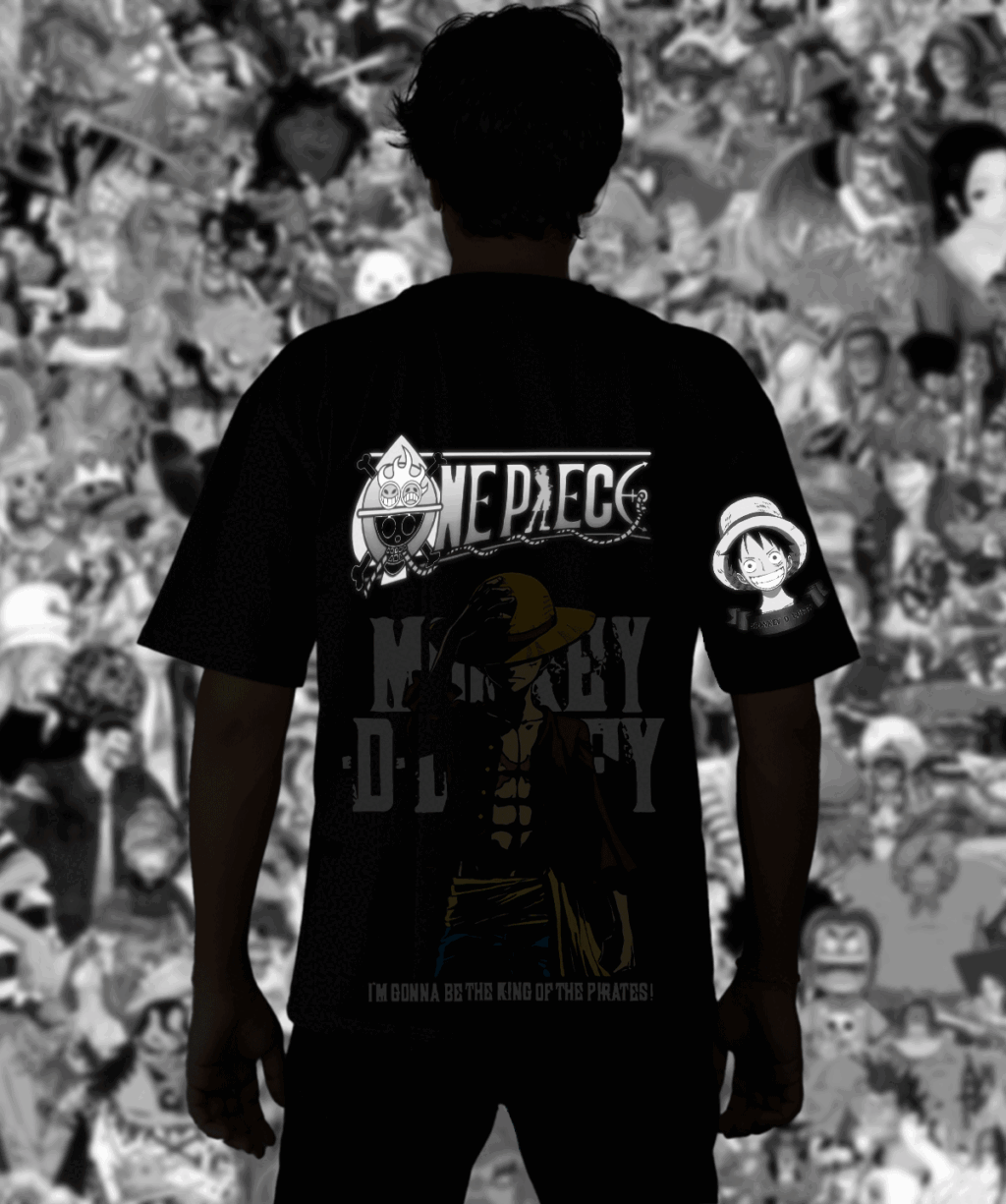 anime one piece t shirts which glows in night