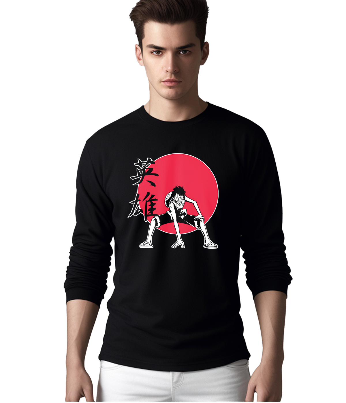 Full sleeve premium textured cotton sweat shirts T-shirts Anime Stylize ...