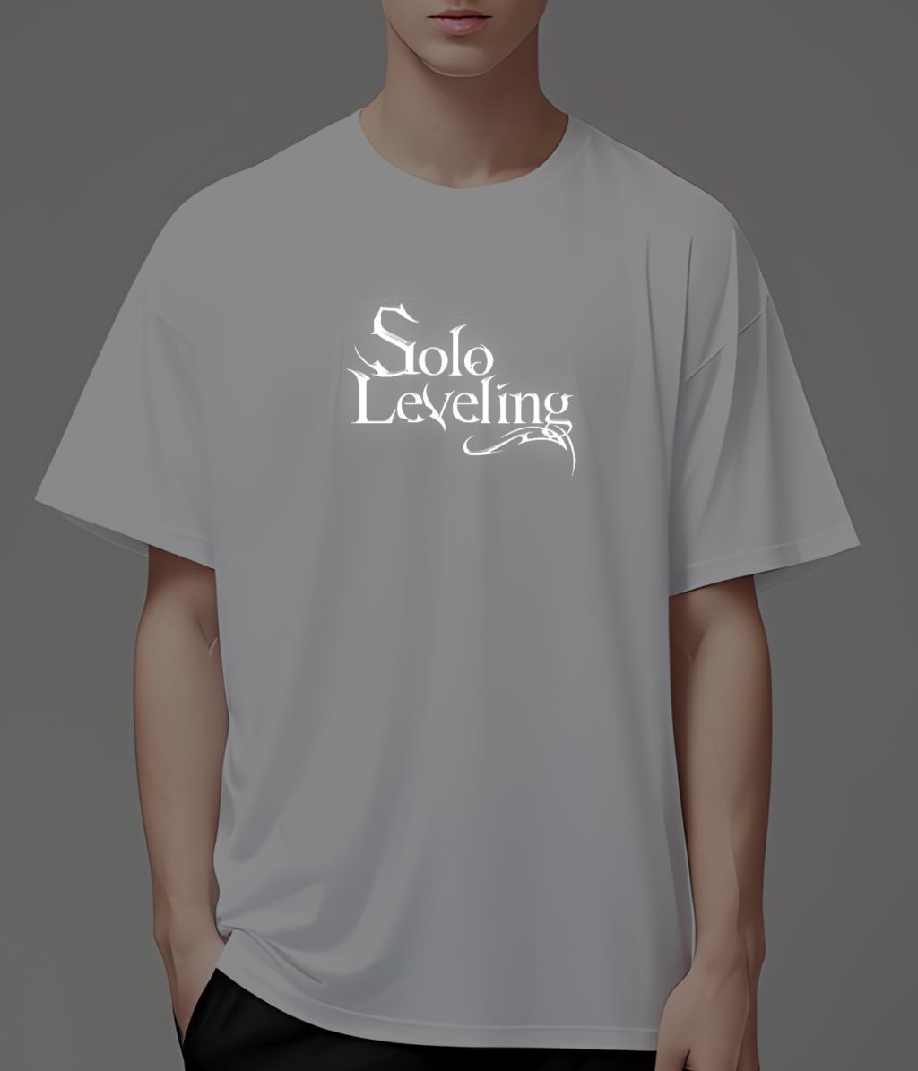 solo leveling reflective Arise Again Oversized T-Shirts - Image 5