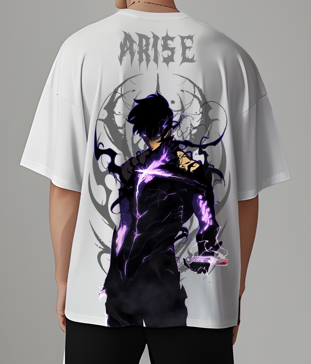 solo leveling reflective Arise Again Oversized T-Shirts