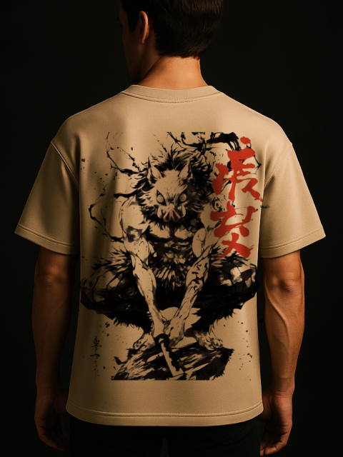 Inoske oversize drop shoulder t shirt