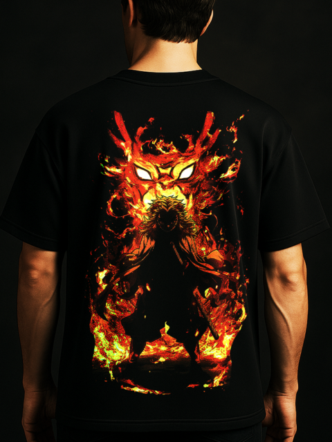 Flame Veil oversize t shirt
