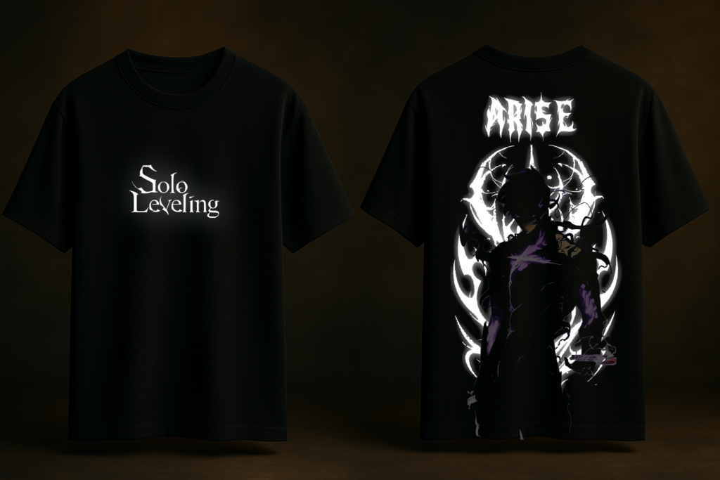 Solo leveling AA Reflective glowing T-Shirts - Image 2
