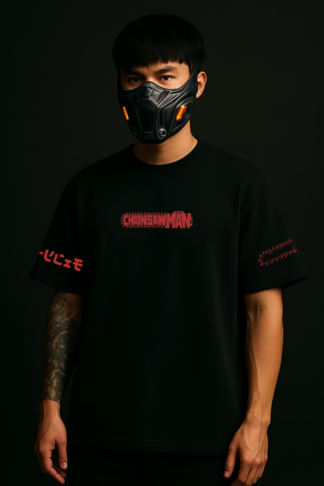 CHAINSAW MAN oversize drop shoulder t shirt - Image 2