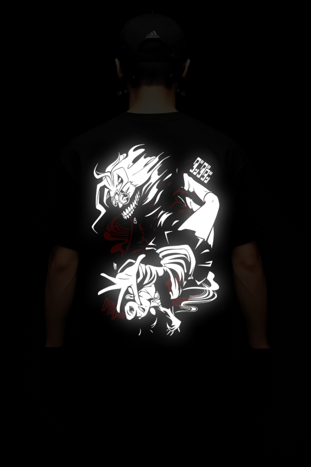 DANDADAN Reflective oversize t shirt - Image 2