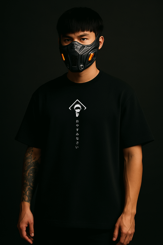 SUKUNA VS GOJO Reflective oversize t shirt - Image 3