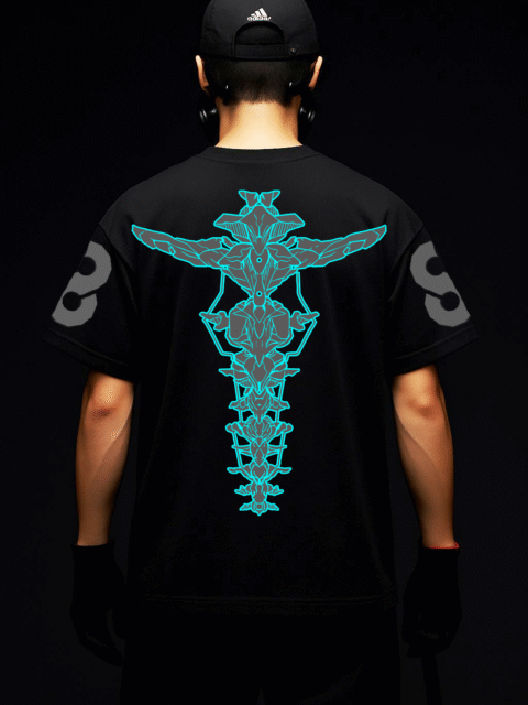 Kaiju No 8 Reflective oversize t shirt