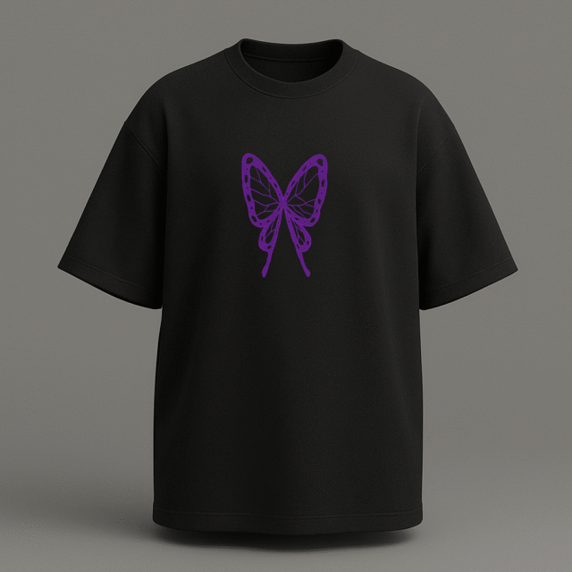Infinity castle Shinobu Kocho oversize t shirt - Image 2