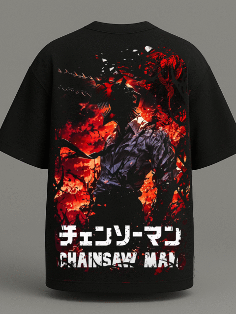 Premium Chainsaw Man oversize t shirt